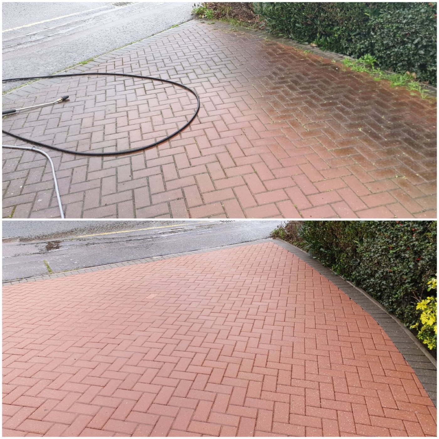 Mycie kostki brukowej — realizacja BrukCleaner